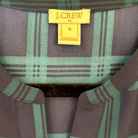 J Crew blouse with ruffles on sleeves. Size medium. - Picture 3 of 3